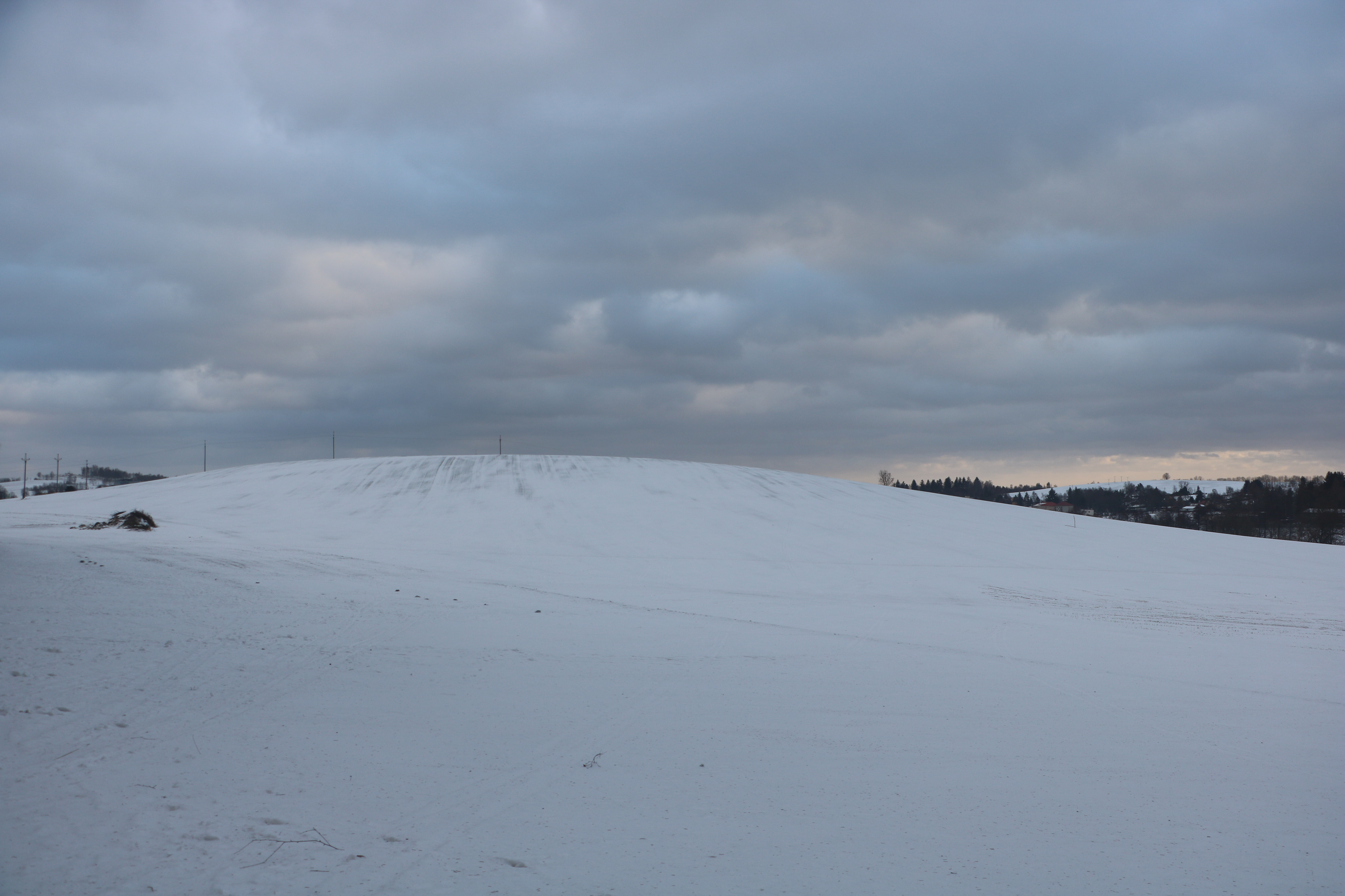 [
Brožk&uring;v kopec, Nov&eacute; M&ecaron;sto na Morav&ecaron;.  30 January 2022.
        ]